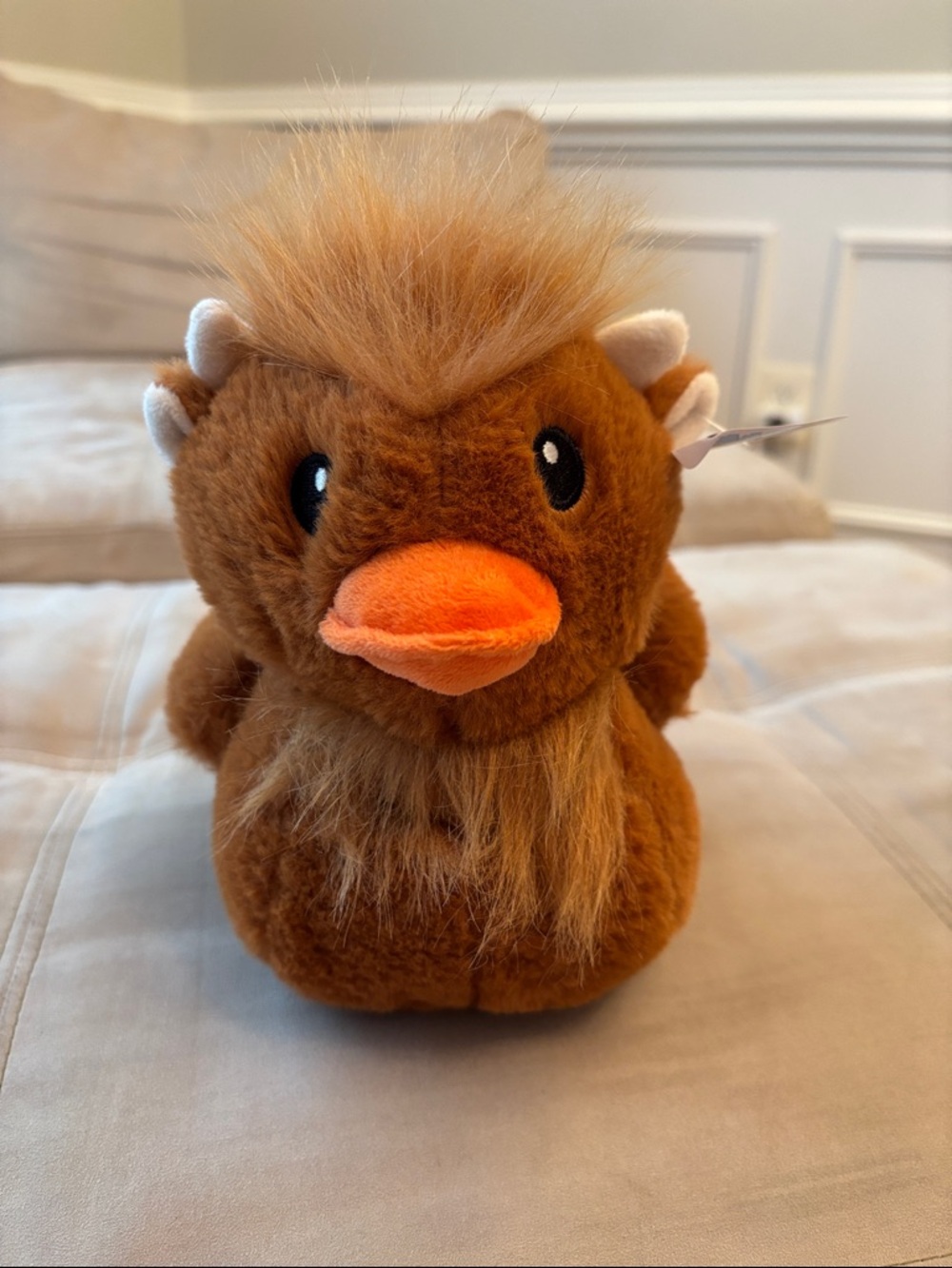NWT Highland Cow Duck Stuffed Animal Plush